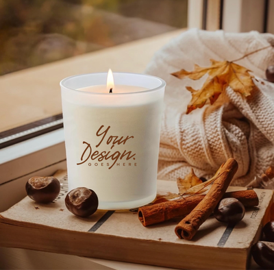 7 oz Tumbler Custom Logo Jar Candle Package