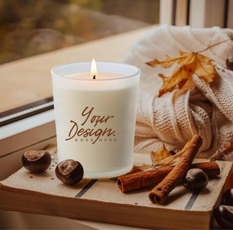 7 oz Tumbler Custom Logo Jar Candle Package