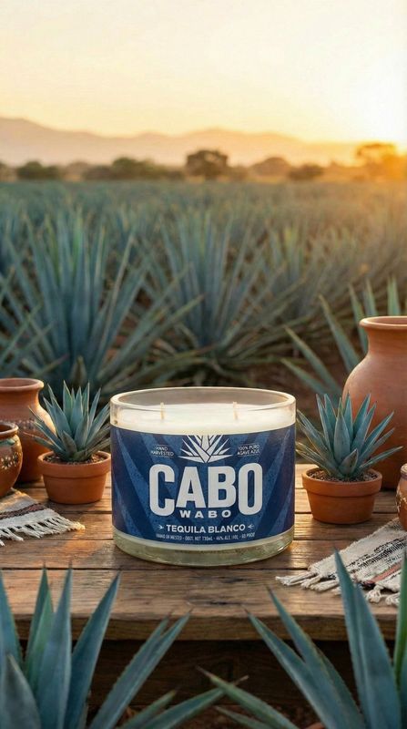 Cabo Wabo Upcycled Bottle Candle