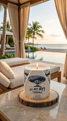 AY! AY! AY! Upcycled Bottle Candle