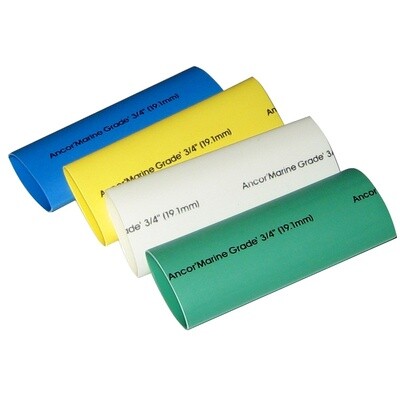 ANCOR ADHESIVE LINED HEAT SHRINK TUBING - 4-PACK, 3&quot;, &lt;18 AWG, ASSORTED COLORS
