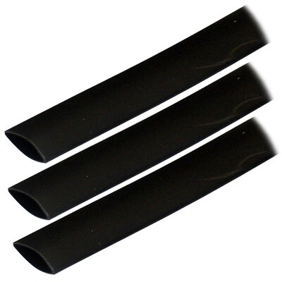 ANCOR ADHESIVE LINED HEAT SHRINK TUBING (ALT) - 3/4&quot; X 3&quot; - 3-PACK - BLACK