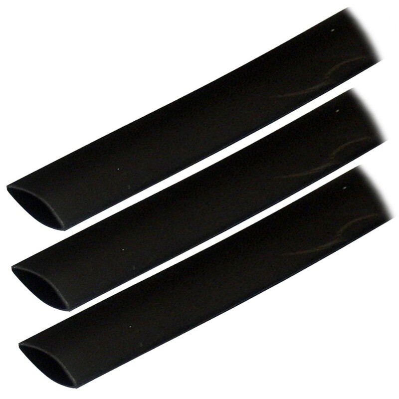 ALT HEAT SHRINK TUBING - 3/4" X 3" - 3PK - BLACK