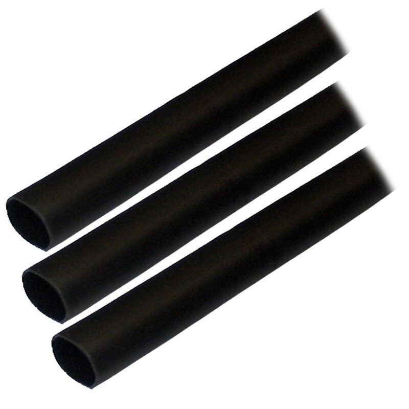 ALT HEAT SHRINK TUBING - 1/2" X 3" - 3PK - BLACK