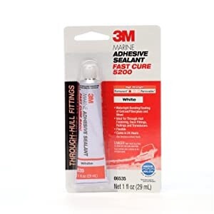 3M Marine Adhesive Sealant Fast Cure 5200 (06535) - White - 1 Ounce