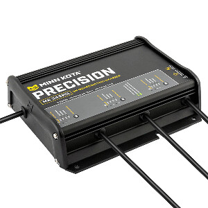 MINN KOTA ON-BOARD PRECISION CHARGER MK-345 PCL 3 BANK X 15 AMP LI OPTIMIZED CHARGER