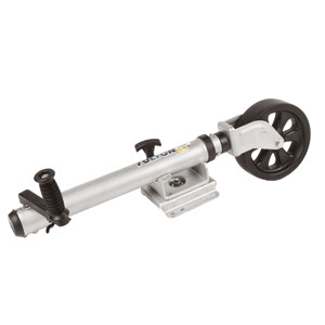 FULTON XLT 1500 LBS. SWING AWAY BOLT-ON JACK W/12&quot; TRAVEL &amp; 8&quot; POLY WHEEL - SHARKSKIN FINISH
