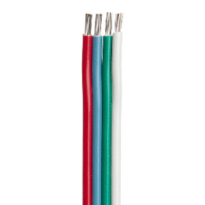 ANCOR 16/4 AWG Flat RGB Cable 100ft Red Light Blue Green White