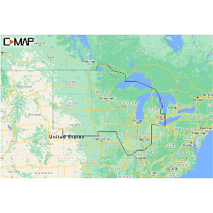 C-MAP M-NA-Y212-MS US LAKES NORTH CENTRAL REVEAL INLAND CHART