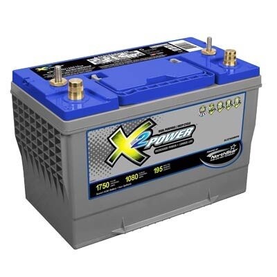 X2Power Group 27 AGM 12 volt dual purpose battery