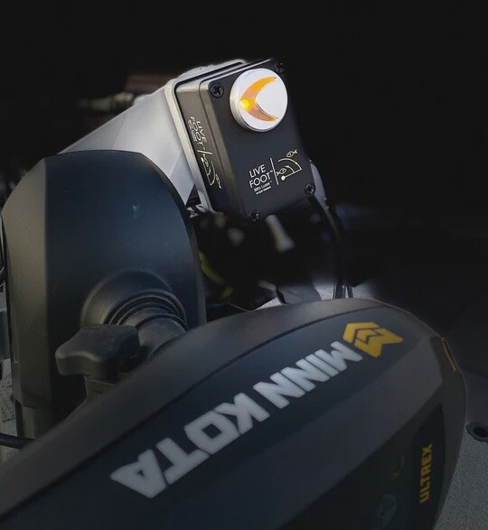 Live Foot Motor Control System for Sonar Transducers by Blitz Lures