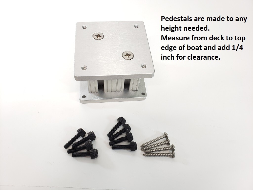 Baseplate Pedestals (Mount to Deck) - 6 In.