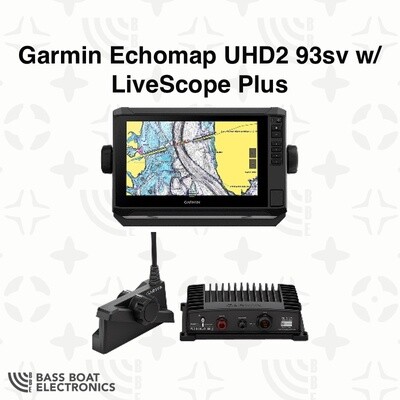 Garmin Echomap UHD2 93sv w/ LiveScope PLUS Bundle