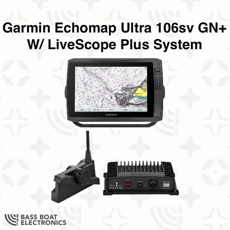 Garmin Echomap Ultra 106SV GN+ W/ LiveScope PLUS Bundle