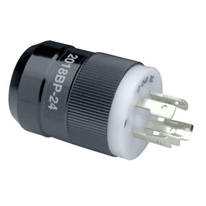 MARINCO 2018BP-24 TROLLING MOTOR PLUG (MALE) 12/24V - BLACK