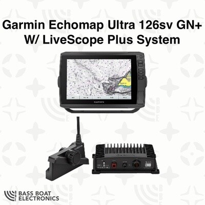 Garmin Echomap Ultra 126sv GN+ W/ LiveScope PLUS Bundle