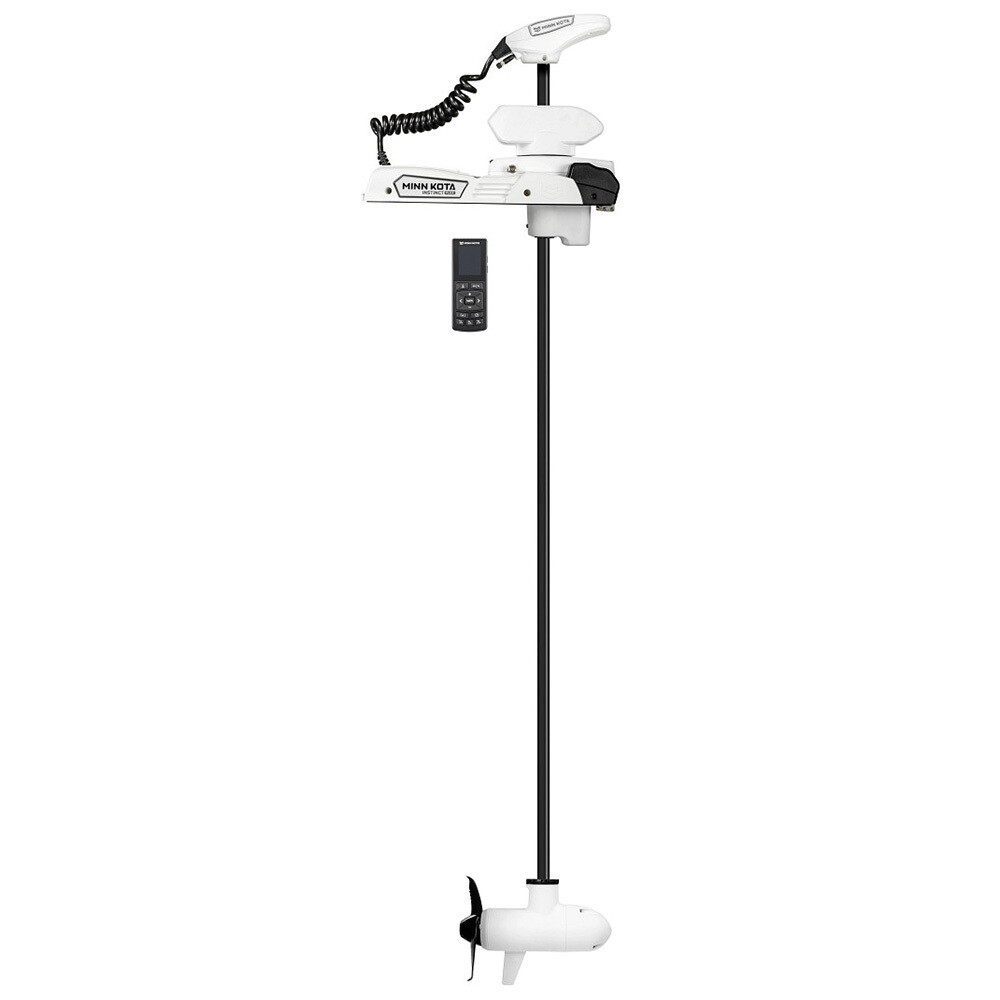 MINN KOTA RIPTIDE INSTINCT QUEST™ 90/115 TROLLING MOTOR W/WIRELESS REMOTE - 24/36V - 90/115LBS - 87&quot; - WHITE