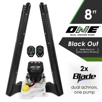 Blade ONE Pump BLS Shallow Water Anchor System - 8&#39; - Dual Blade - Black