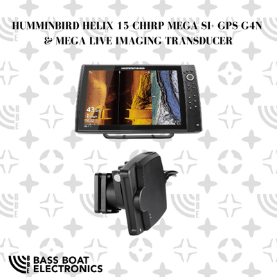 HUMMINBIRD HELIX 15 CHIRP MEGA SI+ GPS G4N &amp; HUMMINBIRD MEGA LIVE IMAGING TRANSDUCER