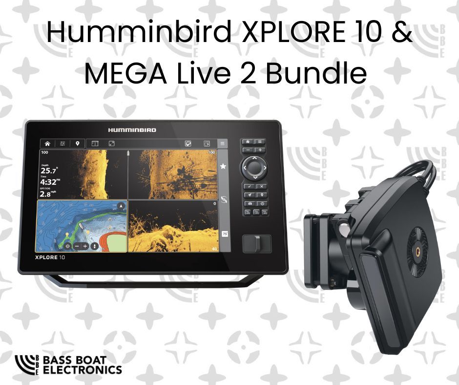 HUMMINBIRD XPLORE 10 CHO &amp; MEGA LIVE 2 BUNDLE