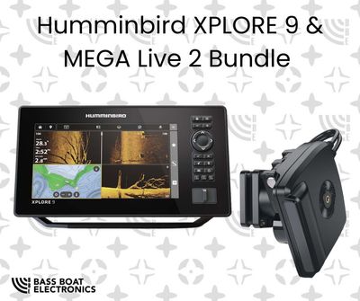 HUMMINBIRD XPLORE 9 CMSI+ CHO &amp; MEGA LIVE 2 BUNDLE