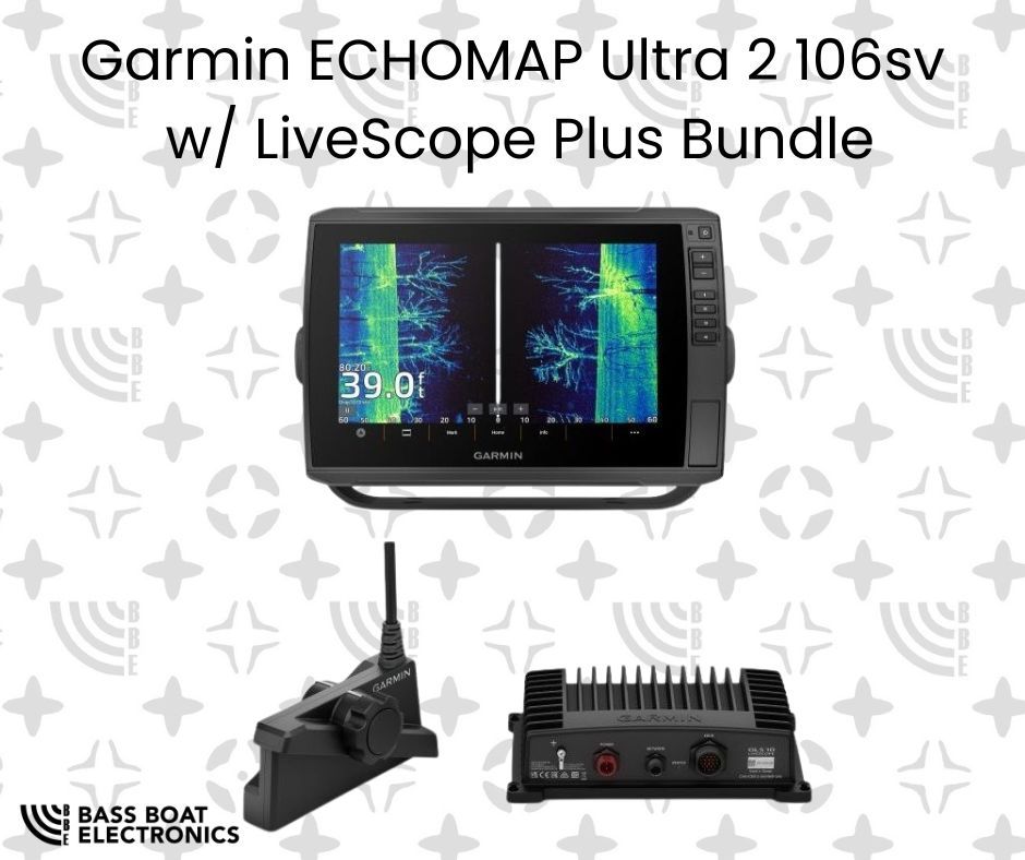 GARMIN ECHOMAP Ultra2 106SV w/ LiveScope PLUS Bundle