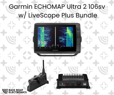 GARMIN ECHOMAP Ultra2 106SV w/ LiveScope PLUS Bundle
