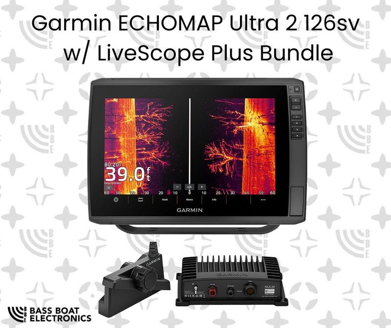 Garmin ECHOMAP Ultra 2 126sv w/ LiveScope Plus Bundle