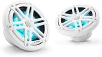 JL Audio M3 6.5&quot; Gloss White Coaxial Marine Speakers With Built-In RGB LED Lighting