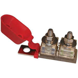 BLUE SEA 2151 TERMINAL FUSE BLOCK - 3/8" MOUNTING HOLE - 2 TERMINAL STUDS