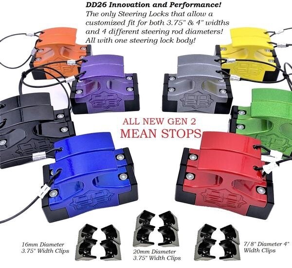 Hydraulic Steering Lock Clips DD26 Fishing Gen 2 Mean Stops