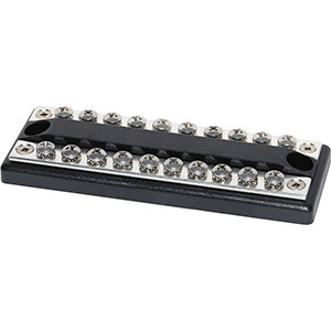 BLUE SEA 2702 DUALBUS 100AMP COMMON BUSBAR 10 X 8-32 SCREW TERMINAL