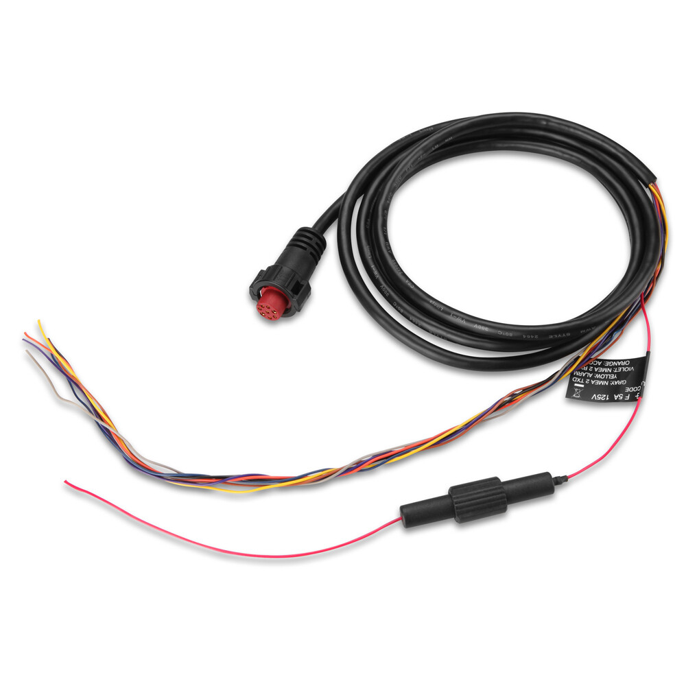 POWER CABLE - 8-PIN F/ECHOMAP SERIES &amp; GPSMAP SERIES