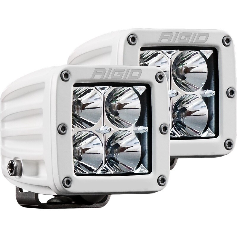 RIGID INDUSTRIES D-SERIES PRO HYBRID-FLOOD LED - PAIR - WHITE