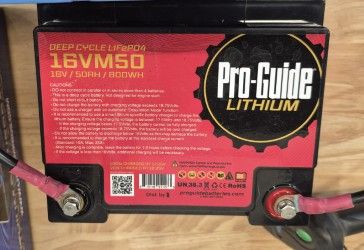 16V 50AH LiFePO4 Deep Cycle Battery/USED *In Store Pick-Up Only*