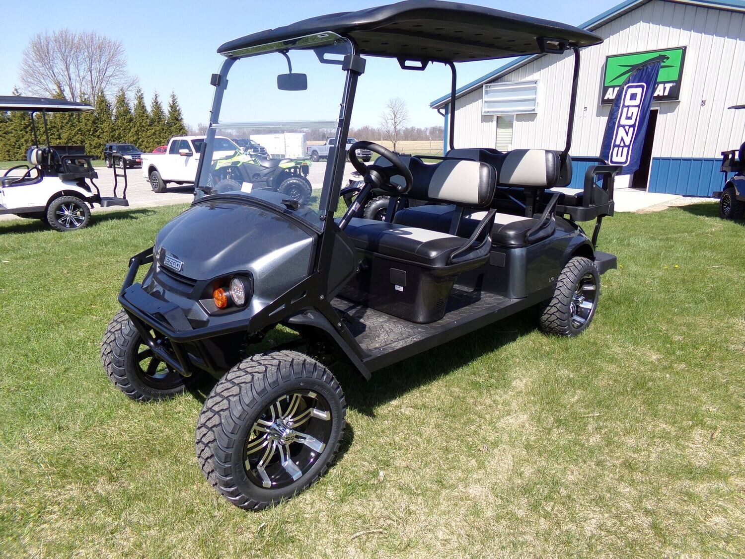 EZ Go Express L6 Metallic Charcoal GAS GOLF CART