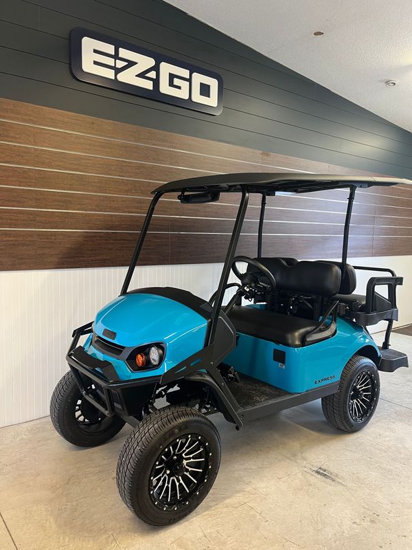 ​2025 EZ Go Express 4 Gas EFI Miami Blue