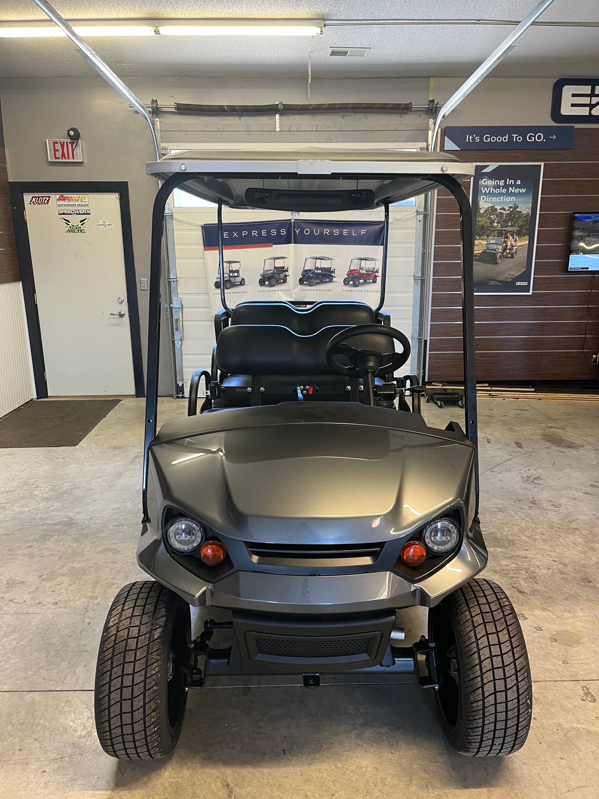2025 EZ Go Express 6 Gas EFI Metallic Charcoal