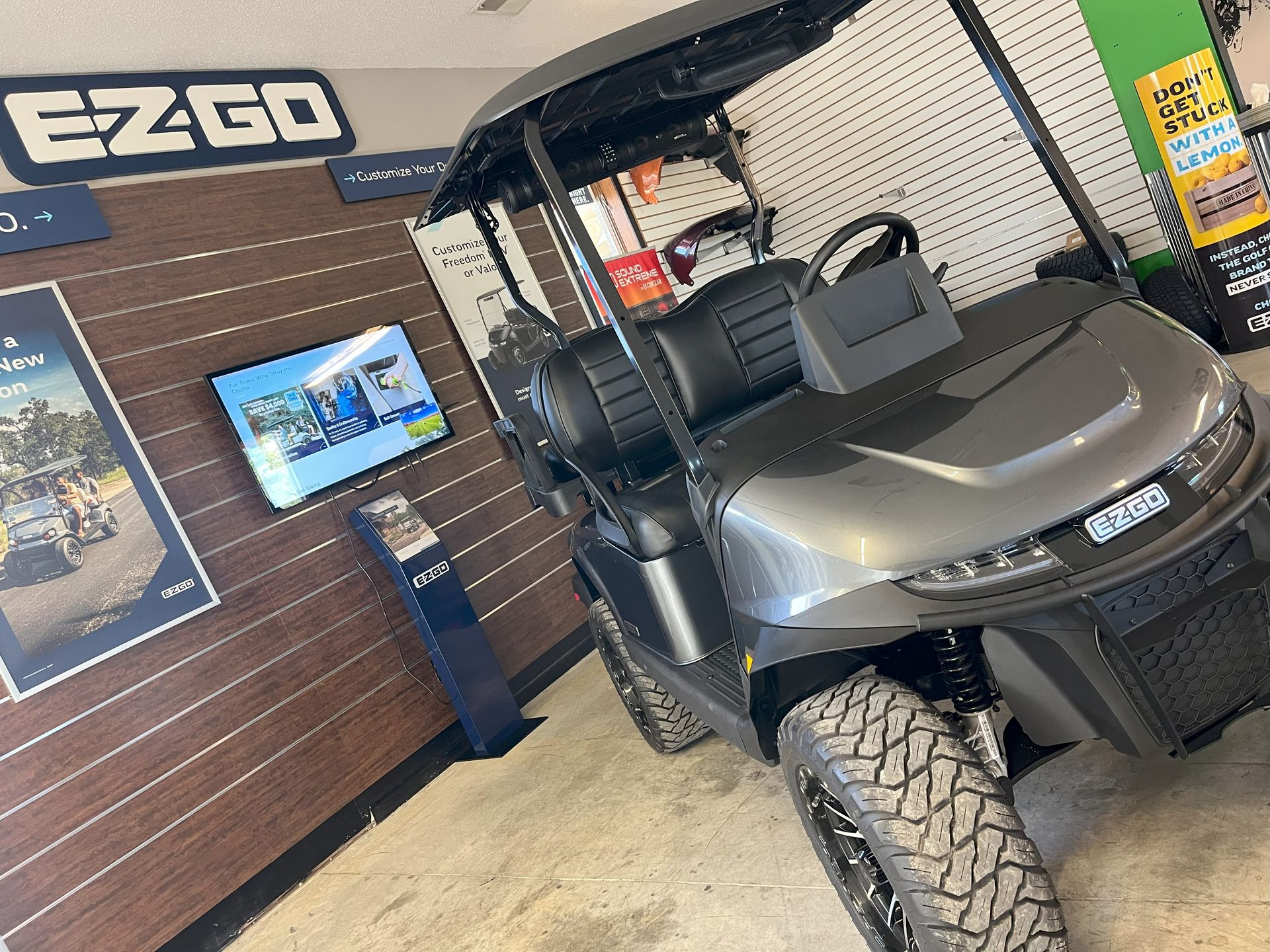 ​2026 EZGO RXV4 Elite Electric Cart Summit Trim, XT Package, Metallic Charcoal
