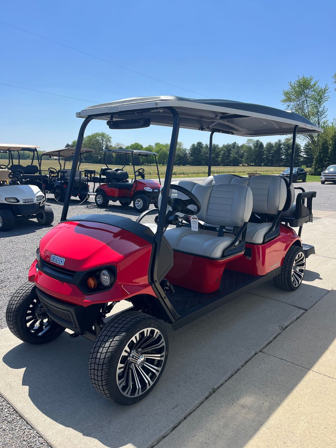 2025 E-Z-GO Express 6 Flame Red 2025 E-Z-GO Express 6 Flame Red