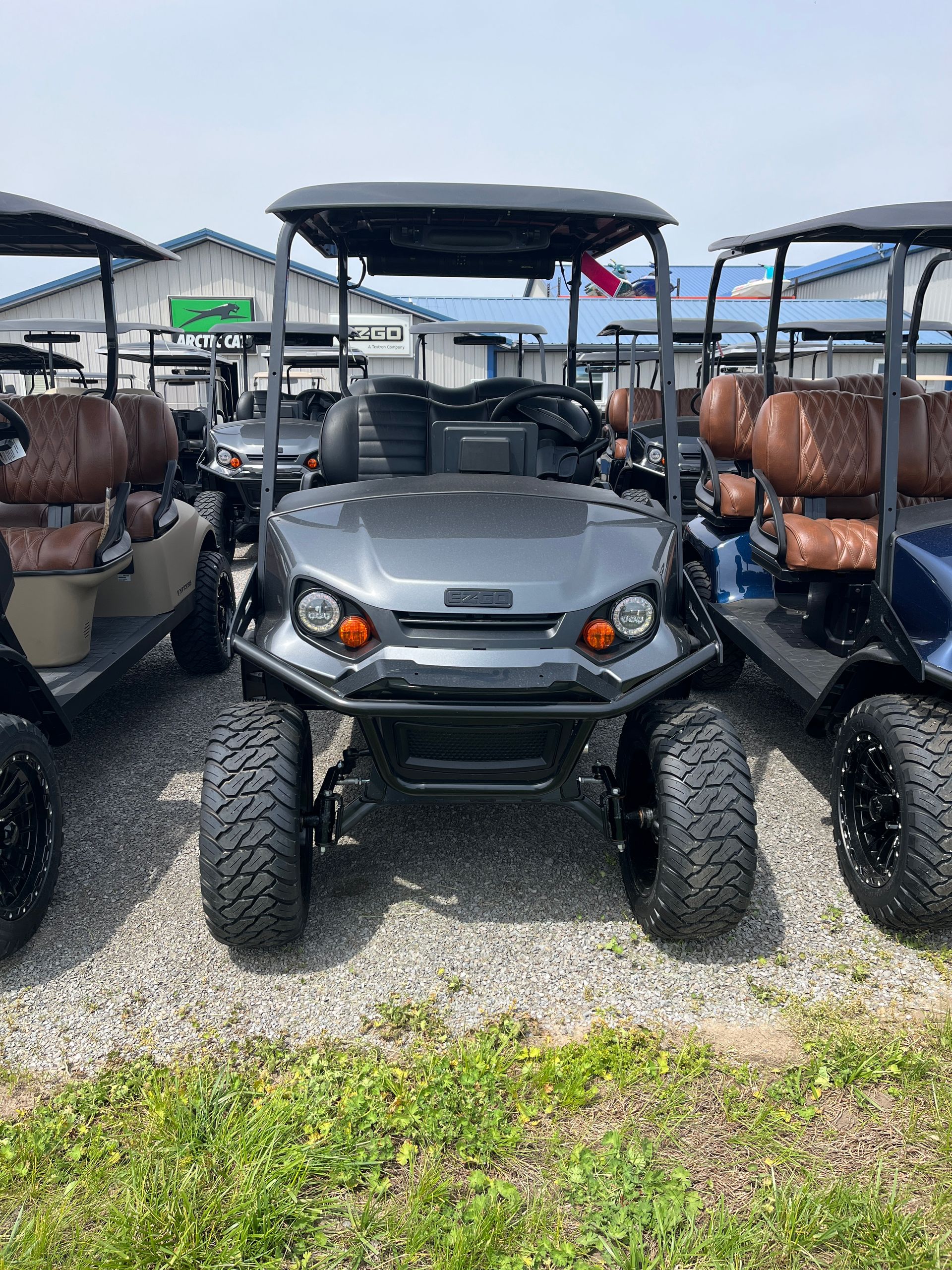 2026 E-Z-GO Express 6 Summit XT Gas Golf Cart in Metallic Charcoal