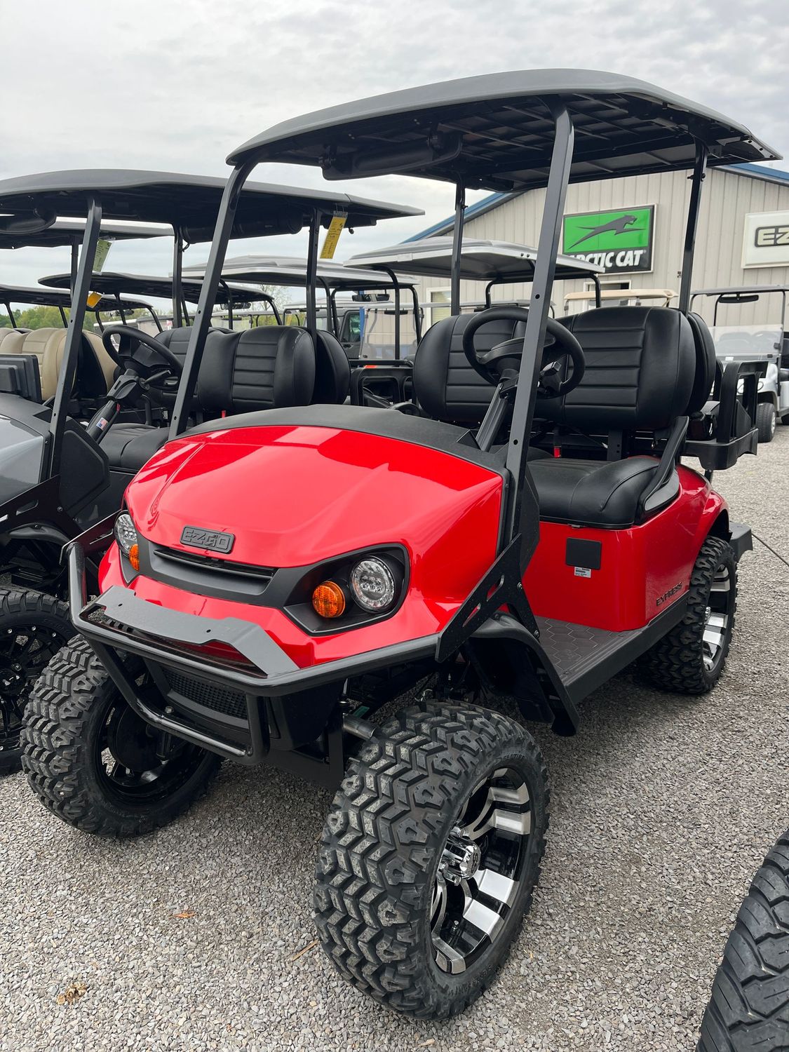 2026 E-Z-GO Express 4 Gas Golf Cart Flame Red