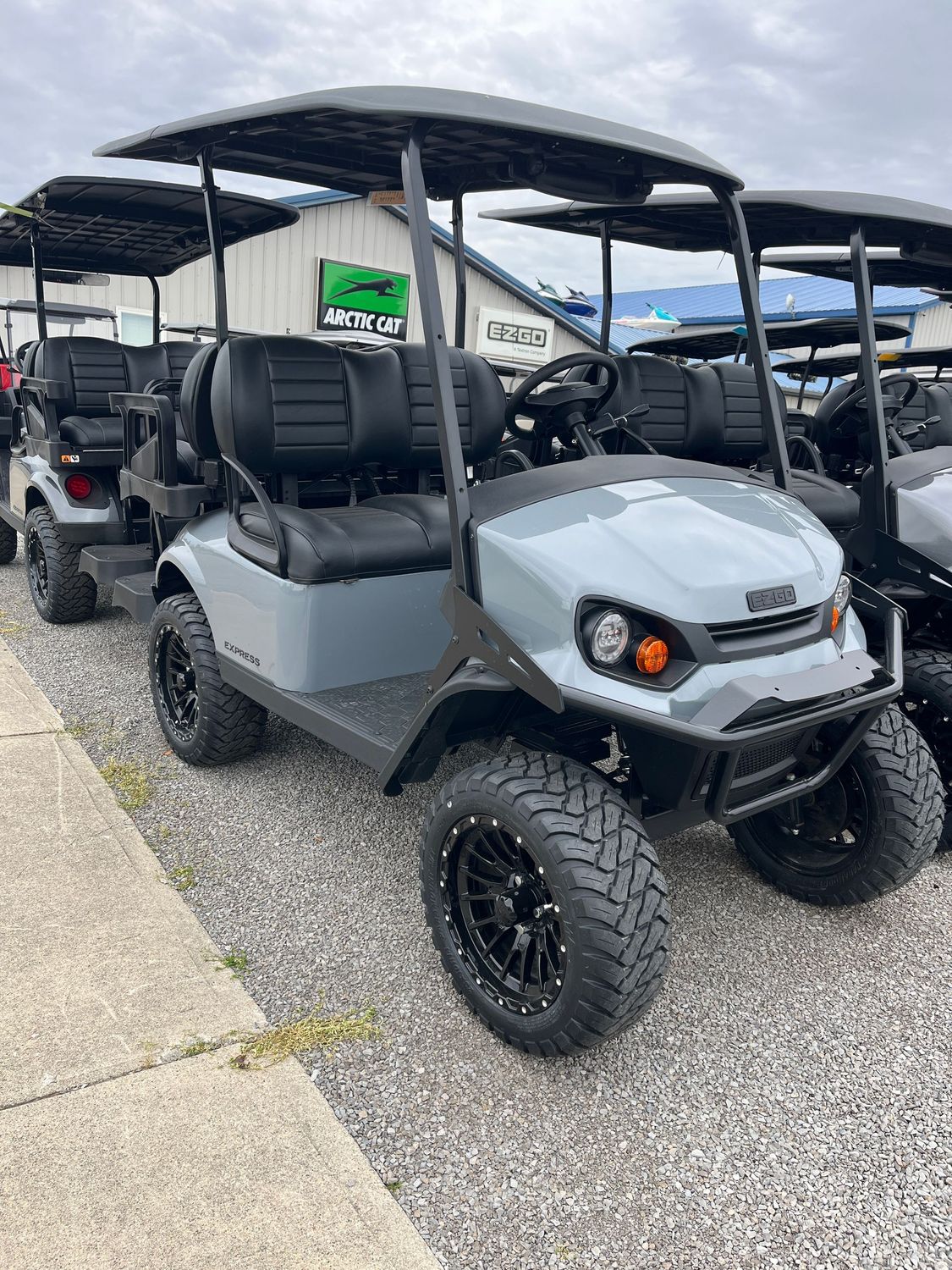 2026 E-Z-GO Express 4 Gas Golf Cart Slate Gray