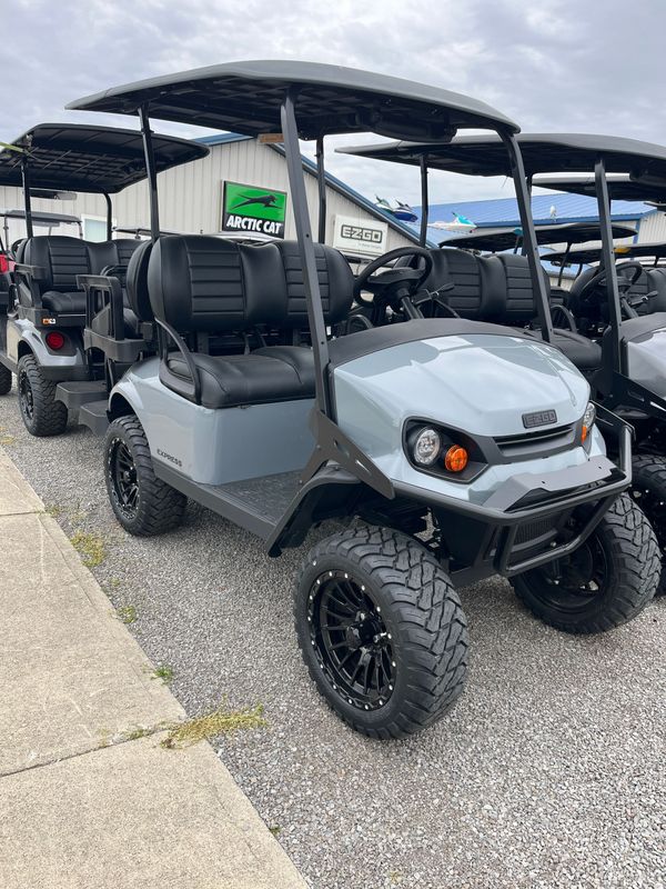 2026 E-Z-GO Express 4 Gas Golf Cart Slate Gray 2026 E-Z-GO Express 4 Gas Golf Cart Slate Gray