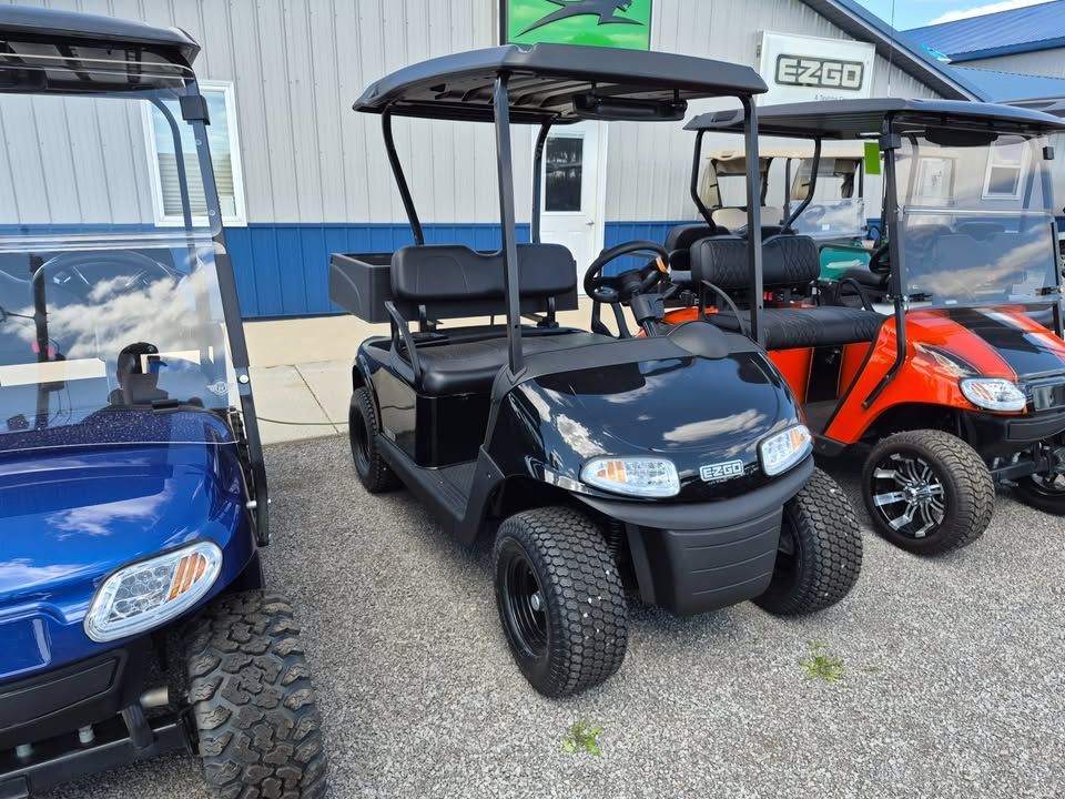 2020 E-Z-GO RXV Elite Electric Cart with utility bed - BLACK