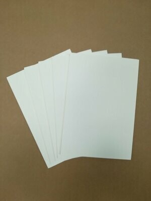 Pack of 50 - 8 x 11.5" Iced White Mount Board Pieces