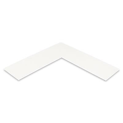 Pack of 20 - 10 x 8" to fit 7 x 5" Mount Pack - Glacier White Textured