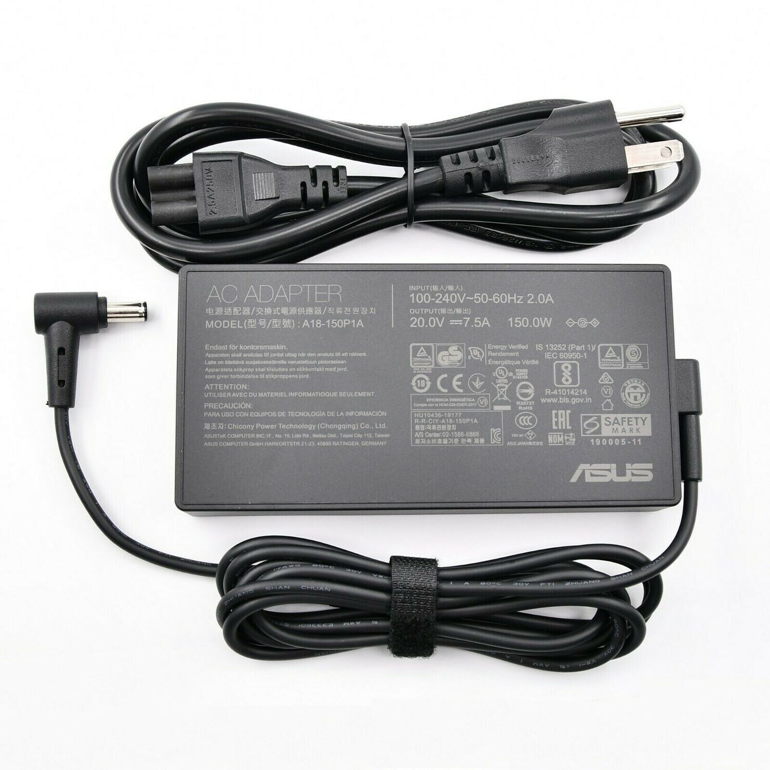 20V 7.5A 150W AC Adapter Charger Compatible with Asus ADP-150CH B Charger TUF Gaming FX505 FX505D FX505D FX505DU FX505DT K571L K571LI K571G K571GT Laptop