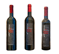 3 bottles of pomegranate wine: dry, semi dry and dessert. 3 bottles of pomegranate wine: dry, semi dry and dessert.