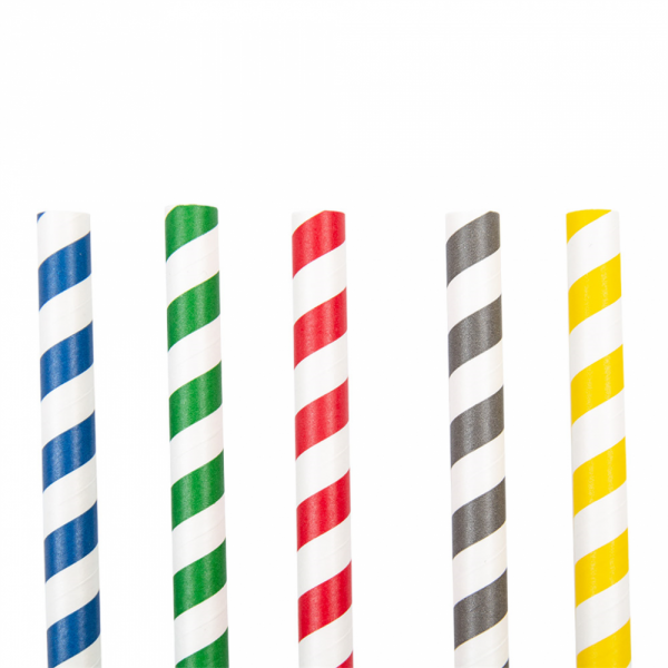 Pailles en papier droite pour granité 21 cm - 50 U